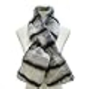 Large Rex Chinchilla Tapered Scarf 3528